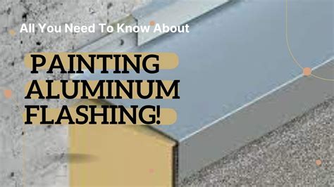 painting metal flashing on house|can you paint aluminum flashing.